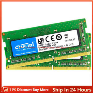 CRUCIAL DDR4 4GB x2 2666 PC4-21300 Laptop 260Pin SODIMM Notebook Memory RAM 2pcs