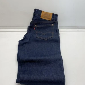 Etichetta Vintage Levi 515 Mai indossata Blu Scuro Rosso W28 L30 - Foto 1 di 8