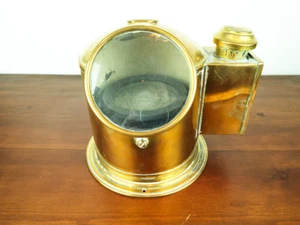 Brújula de cernícalo de latón original de la Segunda Guerra Mundial equipo naval inglés náutico - Imagen 1 de 12
