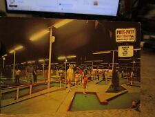 G6 Old ASHLAND OHIO Postcard Putt Putt Golf Miniature Course Wooster Drive-In