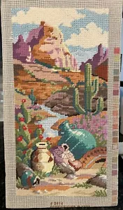Needlepoint Art Dimensions Southwest Afternoon Gloria Eriksen Cactus River GIFT - Picture 1 of 9