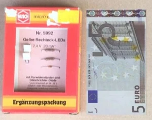 BUSCH 5992, Rechteck LED Set GELB mit Vorwiderständen - Picture 1 of 1