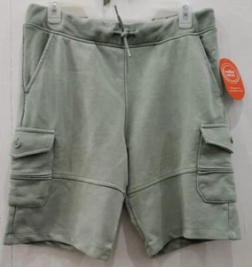 Wonder Nation Boy's French Terry Cargo Shorts Green Size XXL (14-16) - Picture 1 of 3
