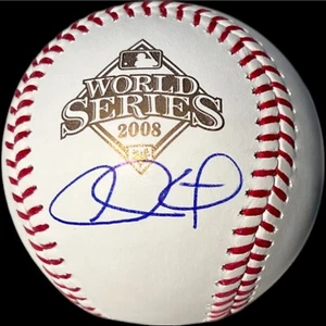 CHASE UTLEY SIGNED RAWLINGS 2008 WORLD SERIES BASEBALL PHILADELPHIA PHILLIES JSA - Picture 1 of 3