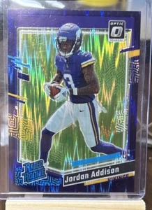2023 Panini Donruss Optic - Rated Rookie Purple Shock Prizm #271 Jordan Addison - Picture 1 of 2