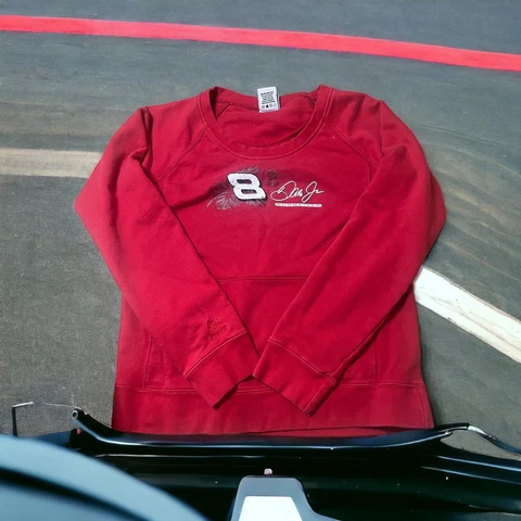 Chase Authentic Vtg DALE EARNHARDT JR #8 BUDWEISER NASCAR Pullover WOMENS MEDIUM Cover