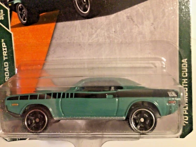 2018 火柴盒 1970 PLYMOUTH BARRACUDA 绿色密封泡罩 — 第 1/4 张图片