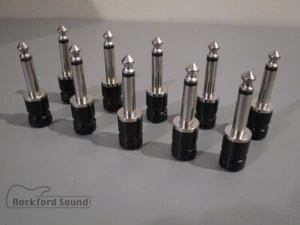 Squareplug SPS5BK - Juegos de enchufes de cable de conexión - enchufes rectos de cuerpo corto de 1/4 - Imagen 1 de 11