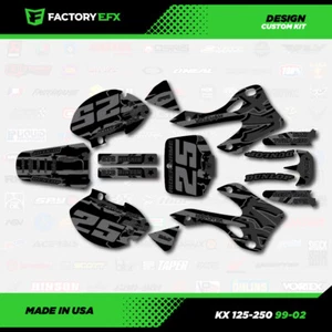 Kit de gráficos de bandera de EE. UU. tenue para calcomanía 99-02 Kawasaki Kx125 Kx250 Kx 125 250 - Imagen 1 de 5