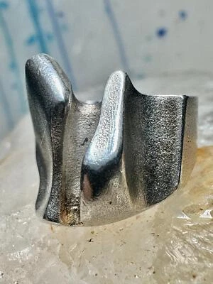 Lapponia ring Brutalist band size 5 sterling silver women Finland - Image 1 of 4