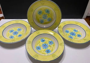 Retired Pattern Cambridge Pottery set of 4 Pasta/Soup Bowls made in the USA - Picture 1 of 8