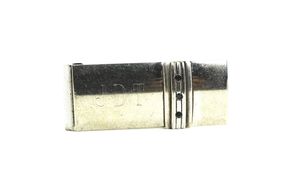 db Dolan Bullock Sterling Silver Money Clip Monogrammed Initials JDT - Image 1 of 4