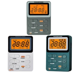 Portable AM/FM Pocket Radio Mini Walkman Digital LCD Screen with 3.5mm Earphone - Picture 1 of 13