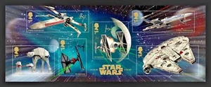 Great Britain - "MOVIES ~ SPACE OPERA ~ STAR WARS: THE FORCE AWAKENS" MS 2015 - Picture 1 of 2