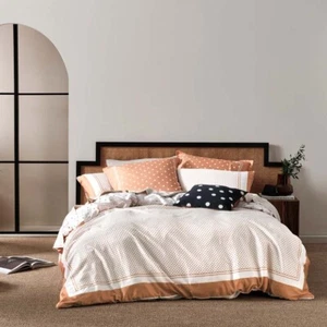 Linen House Vivienne Brandy Duvet Doona Quilt Cover Set Super King Size - Picture 1 of 2