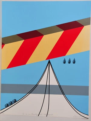 Allan D'ARCANGELO: Farbserigrafie-Handsigniert-num. 17/200 Ex.-dat. 1963 - Bild 1 von 4