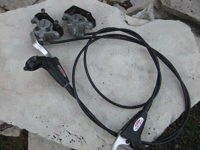 One set of HAYES Bicycle disc brake hydraulic calipers, w/brake levers - Image 1 of 4