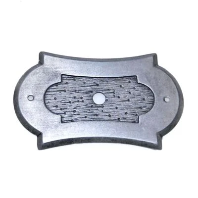 Vintage National Lock Country Squire Iron 2 1/2" Cabinet Knob Backplate 6331-2A - Image 1 of 3