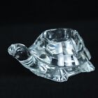 Vintage Indiana Clear Glass Turtle Candle Holder Votive Tealight Paperweight