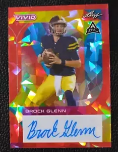 2023 Leaf Vivid Brock Glenn Cracked Ice 5/8 Refractor Auto Rookie FSU #BA-BG2 - Picture 1 of 5