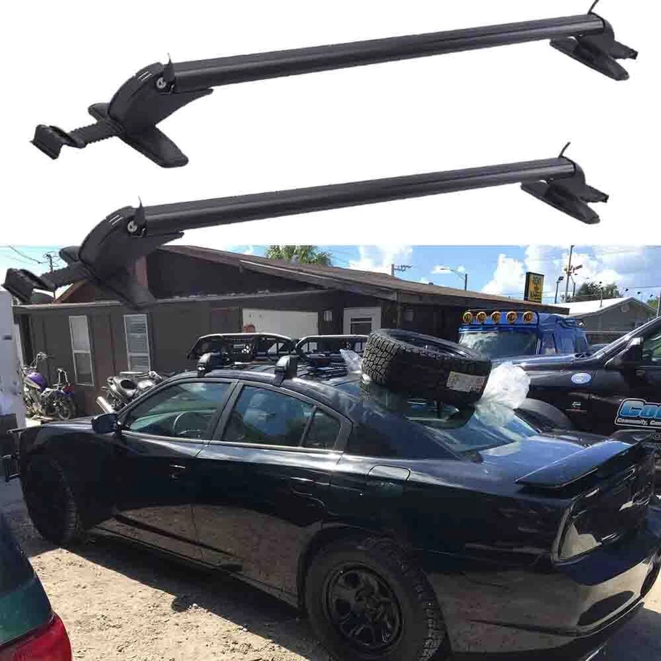 Aluminum Roof Rack Cross Bar Kit Cargo Carrier For Dodge Charger Challenger Dart Foto 1 de 4