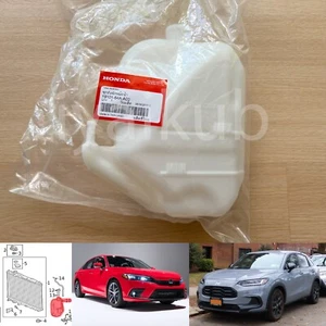 22-24 Genuine Honda Civic HR-V Radiator Coolant Recovery Bottle Tank Reservoir - Picture 1 of 6