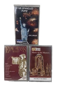 Epic Brass Quintet -Music Of The Masters -Star Spangled Pops Lot Of 3 Sealed - Picture 1 of 9