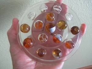 13 antike Bernstein Wurzelbier Floatglasmurmeln - Bild 1 von 4