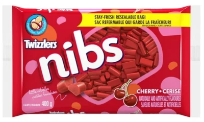 TWIZZLERS NIBS Cherry Licorice Candy, 400g - Image 1 of 4