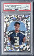 🔥Russell Wilson 2012 Black Friday GRIDIRON KINGS *Cracked Ice* Rookie PSA 9🔥