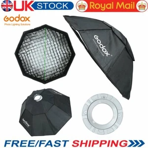 Boîte à lumière grille Godox 95 cm 37 pouces octogonale Bowens monture boîte à lumière pour flash stroboscopique studio - Photo 1/6
