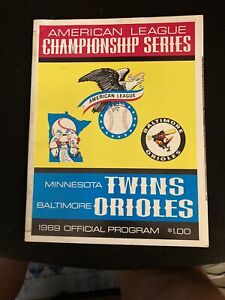 1969 American League Champ Series Twins Vs Orioles Official Program!