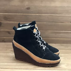 Merrell Shoes Women's 8 Tremblant Black Suede Leather Wedge Heels - Picture 1 of 12