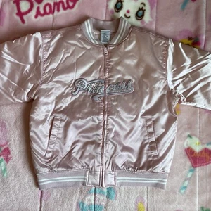 90s Vintage Disney Princess bomber jacket varsity beauty and the beast baseball - Picture 1 of 7