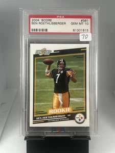 2004 Score Ben Roethlisberger Rookie RC #381 PSA 10 Steelers - Picture 1 of 1