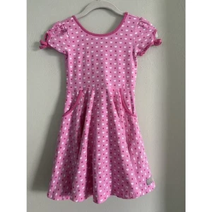Eleanor Rose Hadlee Dress Valentines Pink Red White Tiny Hearts 7 8 - Picture 1 of 4