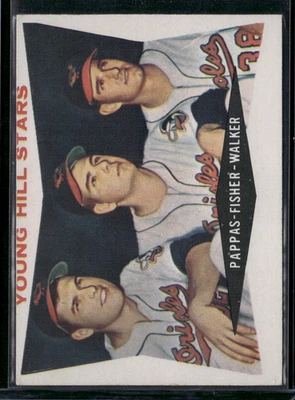 1960 Topps MILT PAPPAS/JACK FISHER/JERRY WALKER #399 Young Hill Stars - Image 1 of 3