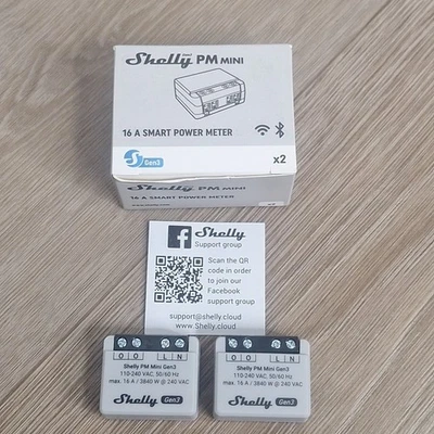 Shelly PM Mini Gen3 | WiFi Smart Power Meter 1 Channel 16 A | Home Automation... - Image 1 of 4
