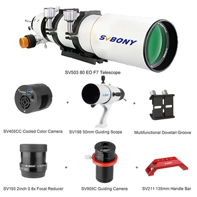 SVBONY SV503 80ED телескоп глубокое небо фотографический набор с Acces (7 шт набор) - Изображение 1 из 4