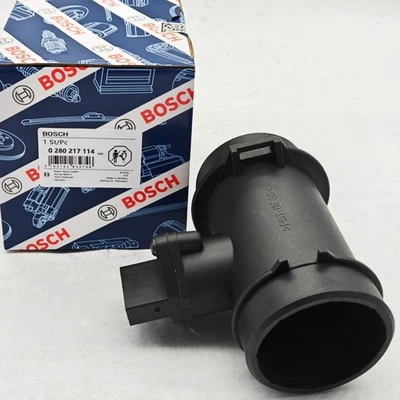 0280217114 Se adapta a Bosch Mercedes-Benz C230 SLK230 Sensor de flujo de aire másico NUEVO Foto 1 de 4