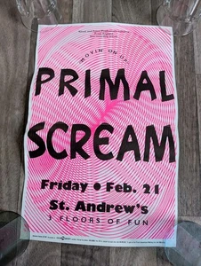 Original PRIMAL SCREAM 1992 St Andrew's Hall Detroit Poster - Bild 1 von 10