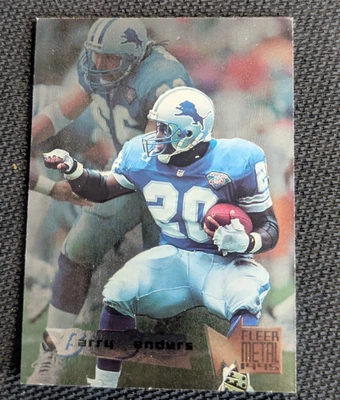 Paquete Fresco 1995 Fleer Metal #66 Barry Sanders Detroit Lions Tarjeta-Nuevo Foto 1 de 2