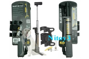Kenai Outdoor Blast 2X Bike Tire Pump Convertible Valves-Two Barrel 80 psi Max - Picture 1 of 1