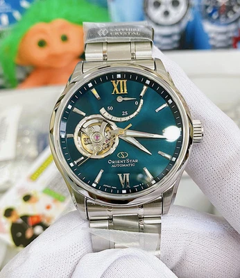 Orient Star Automatic Sapphire Crystal Green Dial Men's Watch RE-AT0002E - Image 1 of 4