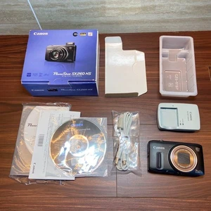 Canon PowerShot SX260 HS Black Compact Digital Camera Used From Japan - Picture 1 of 19