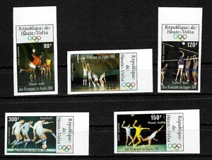 Obervolta: Olympische Sommerspiele 1984 Los Angeles #929-33, postfrisch - Bild 1 von 1