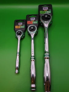 SK Professional Tools 3 Ratchet Combo Pack 1/4+3/8+1/2" 216P Ratchets - Bild 1 von 9