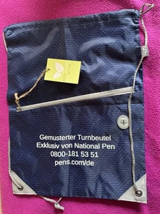 Turnbeutel Sportbeutel Zuziehbeutel wasserdicht, mit Reißverschlusstasche, neu - Bild 1 von 3
