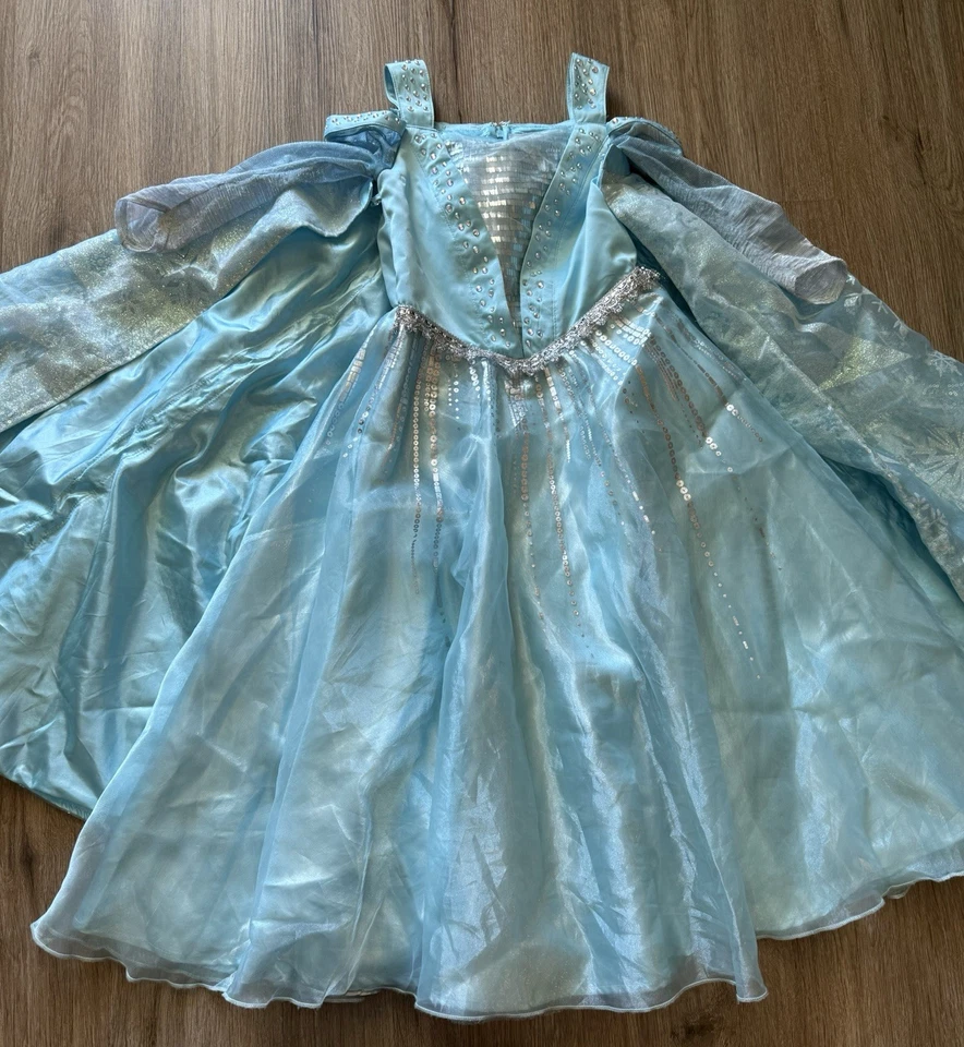 Disney Store Limited Edition Frozen Elsa Costume Light Up Dress Child Size 6  - Image 1 of 4