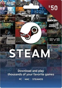 Steam Gift Card $50 Steam Wallet digital only - Imagen 1 de 1